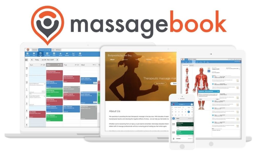 MassageBook is a business management tool that assists in handling all administrative functions of a massage therapy practice.